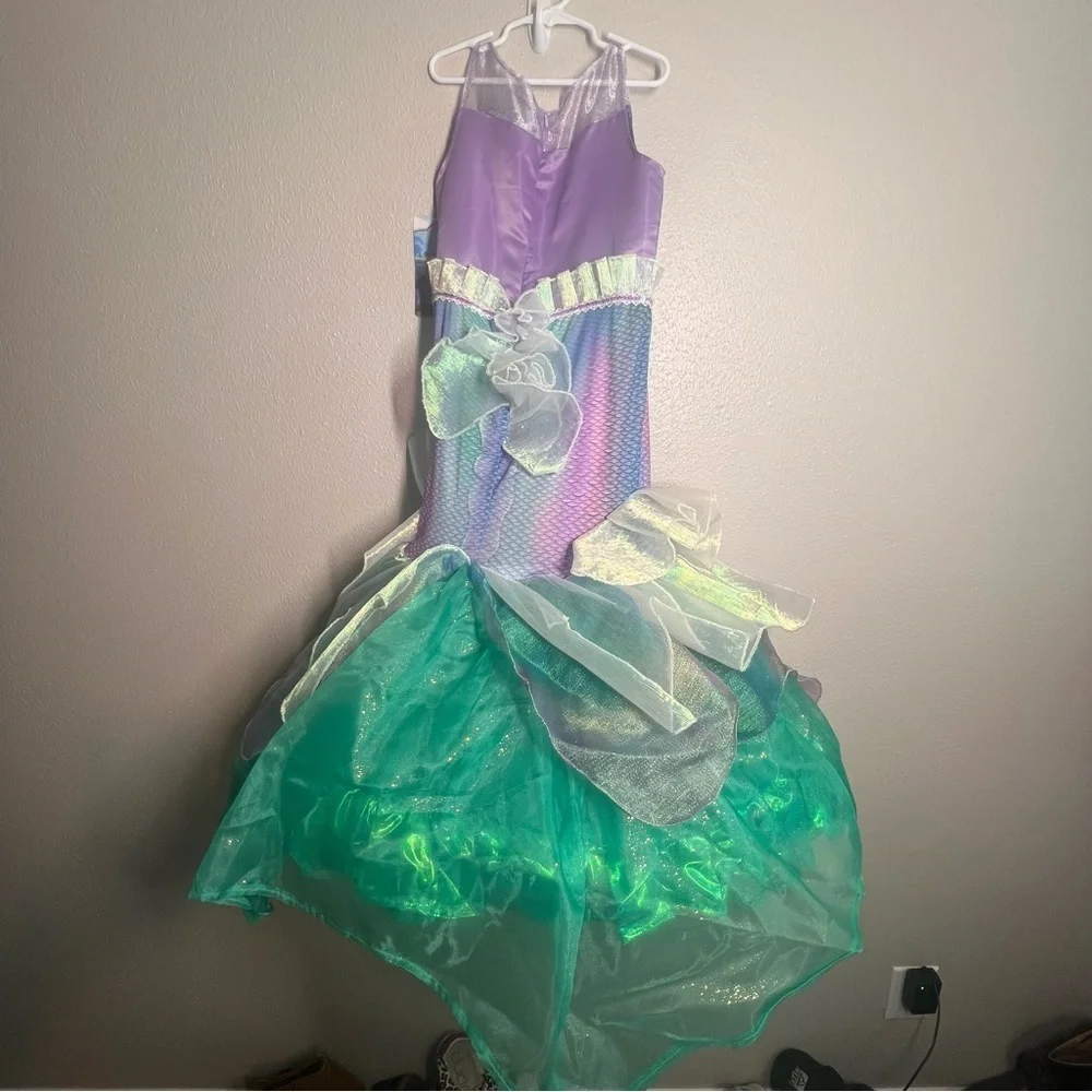 Little Mermaid Disguise Girls Size M 8-10 Ariel Halloween Costume Dress Up NWT